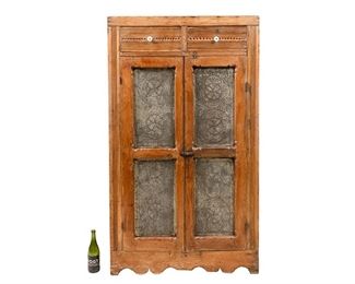 Texas Punched Tin Pie Safe
