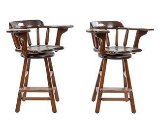 Pair of W.R. Dallas (San Antonio, TX) High Top Chairs

