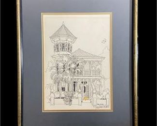 Original Limited Edition Signed Ann Irvine Drawing 