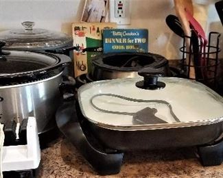 Crock pot and small appliances.