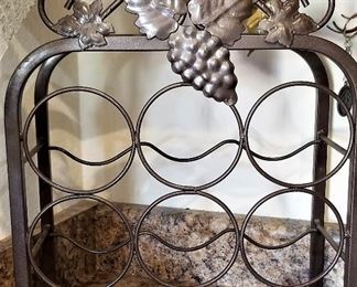 Grape metal wine holder