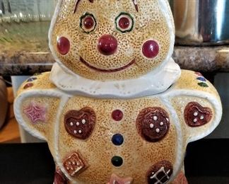 Gingerbread man cookie jar