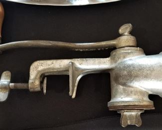Vintage sausage grinder maker