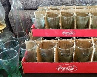 Coca-cola collectible glasses.
