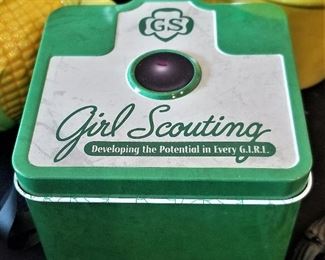 Collectible Girl Scout can