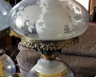 Vintage electric lantern lamps