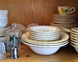 More of the yellow flower dishes