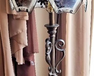 Eagle glass floor lamp.