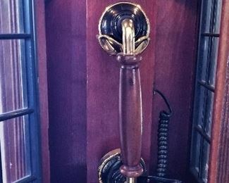 Telephone booth with working phone