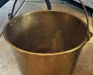 Vintage brass bucket