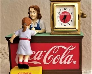 Coca- Cola collectibles, clocks, glasses, and more.