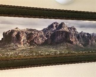 Extra wide Superstition Mountains art. Cool piece!