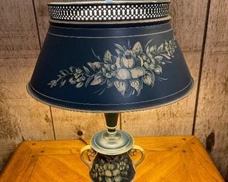 Vintage Metal Lamp w/ Metal Shade