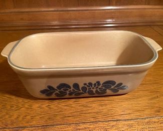 Vintage Pfaltzgraff Folk Art Loaf Dish