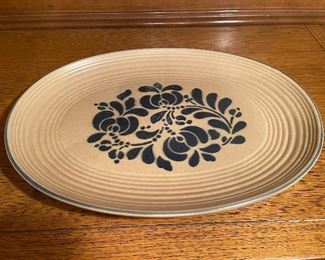 Vintage Pfaltzgraff Folk Art 16” Platter
