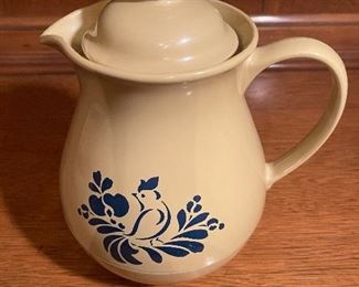Vintage Pfaltzgraff Folk Art Thermos/Carafe