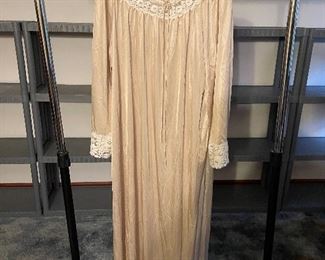 Vintage Long Sleeve Long Nightgown