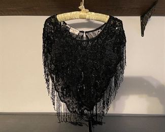 Vintage Beaded Shawl