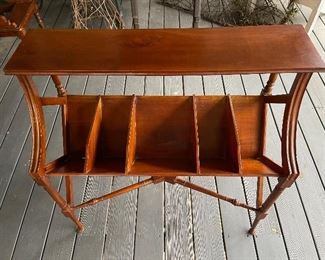 Antique Library Book Trough