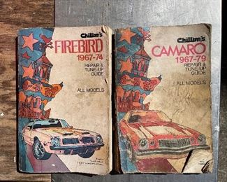 Vintage Chilton Repair Manuals:  Camaro and Firebird 