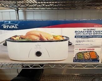 Rival 18 Qt Roaster Over w/ Buffet Server NIP