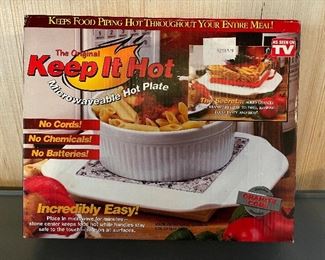 Keep It Hot Microwaveable Hot Plate NIP