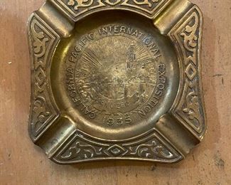 Brass California Pacific International Exposition 1935 Ashtray