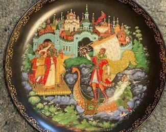 Vintage Bradex Palekh Russian Snow Maiden #4127