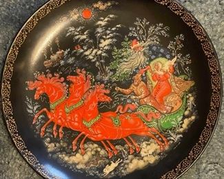 Vintage Bradex Palekh Russian Father Frost #8389