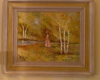 Jennifer West Framed Canvas Painting
