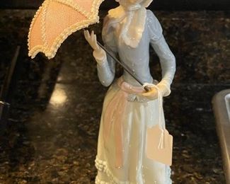 Vintage Lladro Lady with Parasol (Retired)