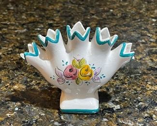Vintage ELPA Alcobaca Five-Finger Vase #305
