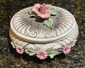 Vintage Capodimonte Trinket Box