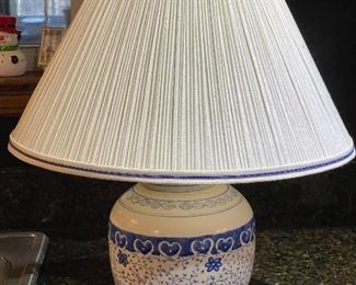 Oriental Floral Design Lamp X 2