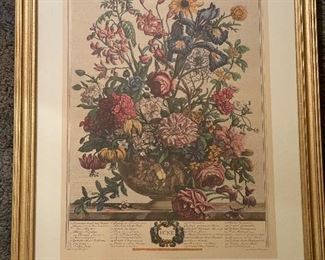 Vintage Robert Furber Gardiner Twelve Months of Flowers JUNE
