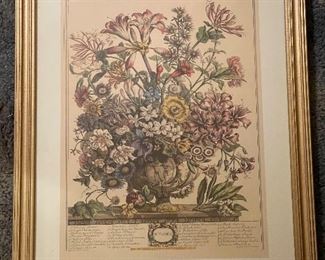 Vintage Robert Furber Gardiner Twelve Months of Flowers OCTOBER
