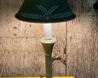 Vintage Metal Lamp with Metal Shade