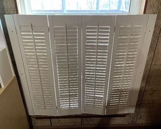 White Interior Shutters X 3 Sets (Various Sizes)