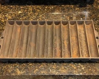Vintage Wagner Ware Cast Iron Breadstick Tray