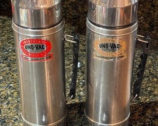 Vintage Uno-Vac Thermoses 