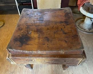 Antique Butcher’s Shop Butcher Table (BID only at this point but may end up being priced with no discount to be offered)