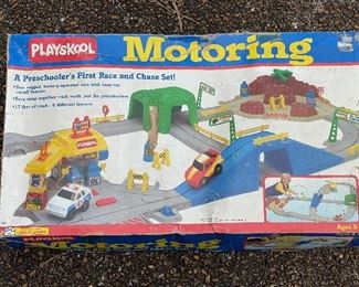 Vintage Playskool Motoring Race Track