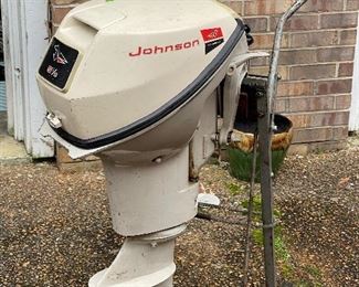 Johnson 9.5 HP Outboard Motor and Stand
