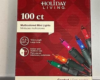 Holiday Living 100 ct Multicolored Mini Lights X ALOT