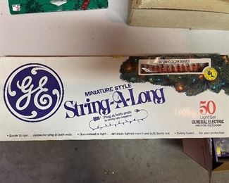 Vintage GE Miniature Style String A Long 50 Light Set X 2