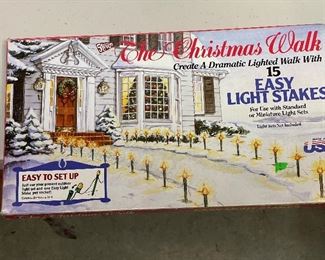 The Christmas Walk 15 Easy Light Stakes X 2