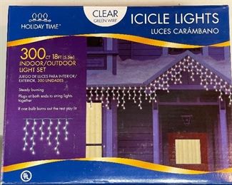 Holiday Time 300 ct Icicle Lights X ALOT