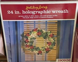 Holiday Living 24” Holographic Wreath