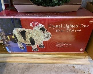 Crystal Lighted Cow