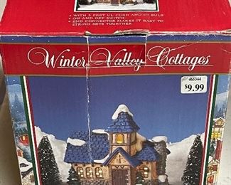 Winter Valley Cottages Porcelain Lighted House
